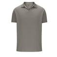 thumbnail image 1 of HomeGardon Mens Shirts Turn Down Collar Short Sleeve,Mens Shirts Turn Down Collar Men's Solid Color Shirt Pullover Lapel Vertical Strip Button Short Sleeved Lapel Top,S-XXXL, 1 of 5