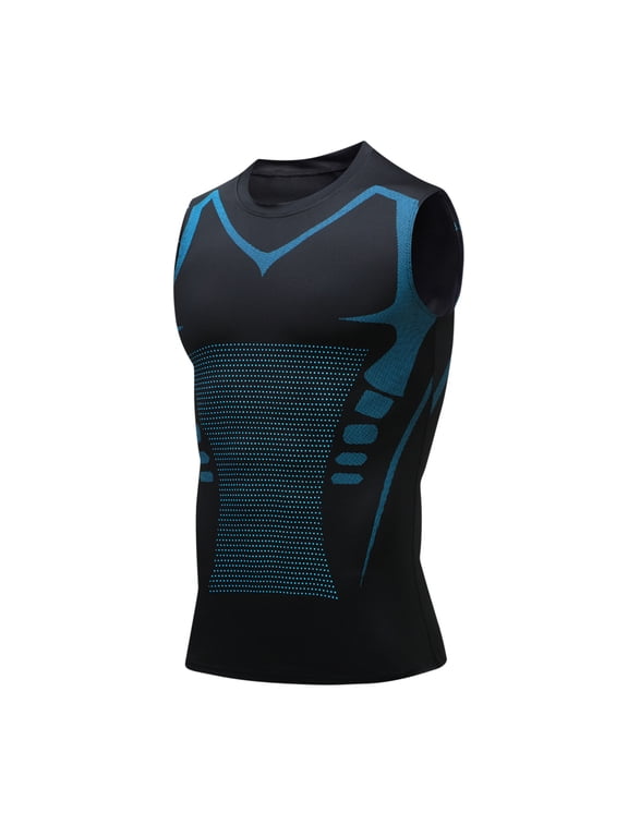 Mens Tank Top Tank Tops for Men,Ionic Shaping Vest Guys Men's Chest Gynecomastia Top To Build A Body,S-XXXL