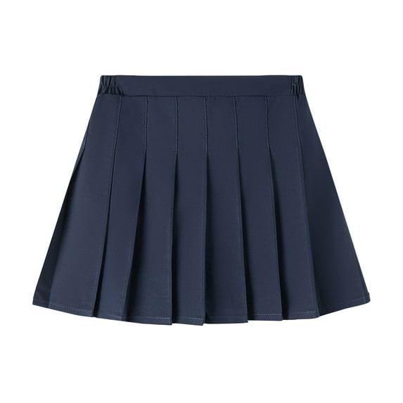 HomeGardon Back to School Mini Skirt for Girls Girls tennis Skirts Children's Solid Color Leggings Short Skirt Four Season Pleated Skirt Performance Skirt