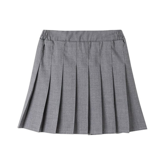 HomeGardon Back to School Mini Skirt for Girls Girls tennis Skirts Children's Solid Color Leggings Short Skirt Four Season Pleated Skirt Performance Skirt