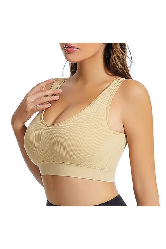 Sports Bras for Women,Wireless Bras for Women,Women's Bra without Steel Ring U-shaped with Breast Pad Everyday Underwear,M-XXXXL