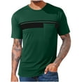 thumbnail image 1 of HomeGardon Oversized Tshirts Mens T-Shirts Loose Fit,Men's Cotton T-Shirts Casual Basic Crew Neck Tshirts Tee Shirts with Pocket Round-Neck Blouses Shirts,M-XXXXL, 1 of 4