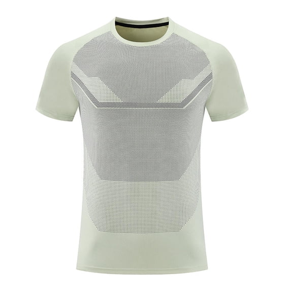 HomeGardon Men's Slim Fit Short Sleeve T-Shirt Stretchy Casual Crew Neck Solid Color Tee,M-XXXXL