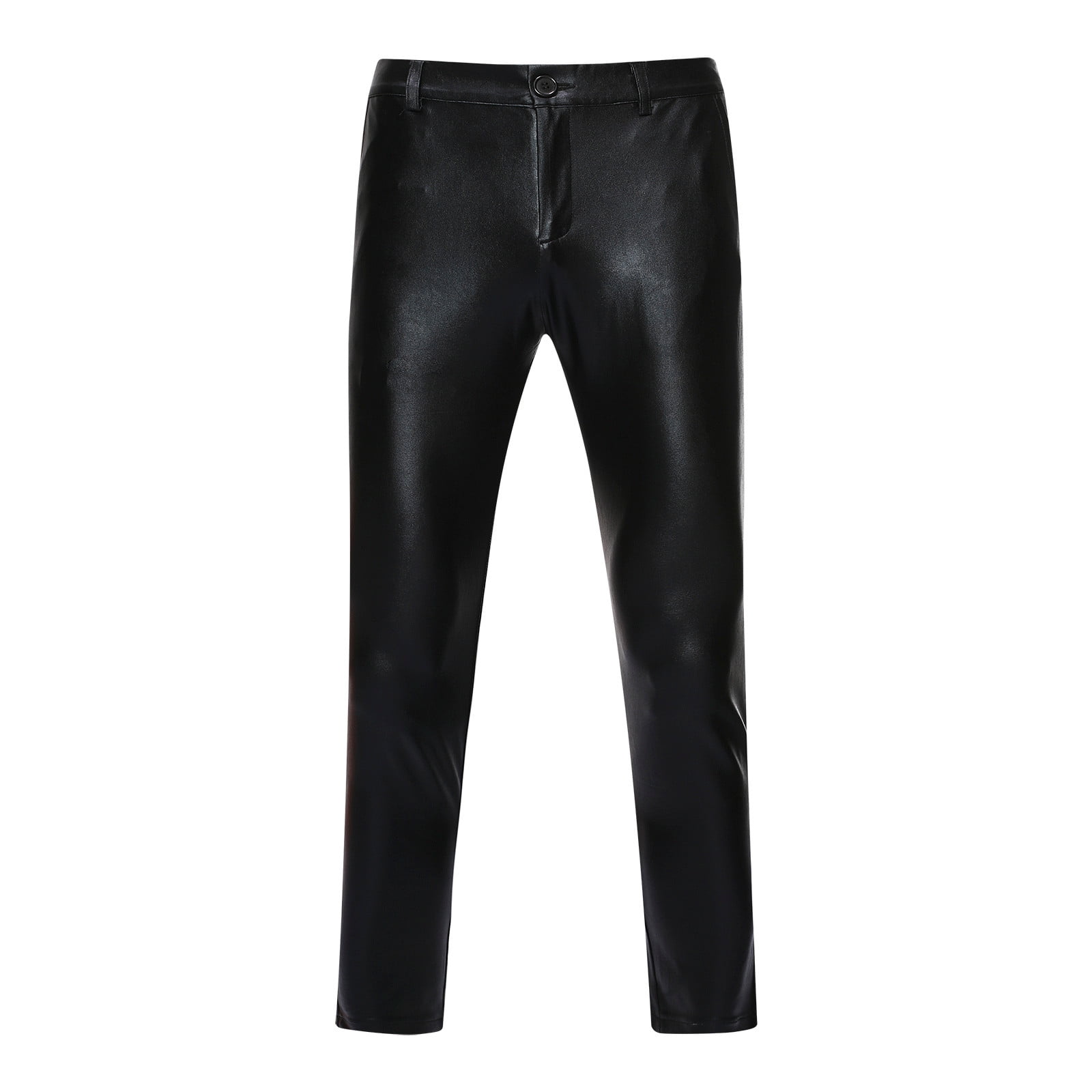Shiny Dress Pants - Sateen Black Mens Pants