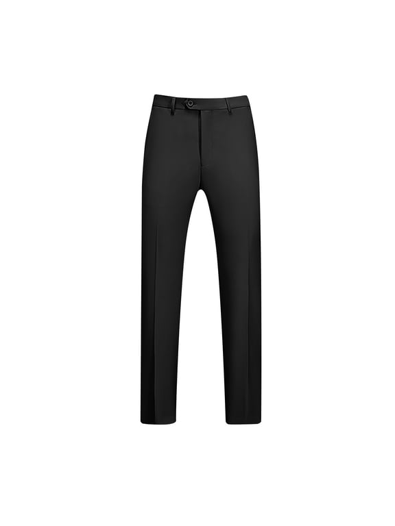 Pants for Men Men's Cozy Hidden Expandable Waist Dress Pants, Premium Stretch Texture Weave Work to Weekend Pant, Chino Pants Casual Tapered Trousers with D-Ring Detail L-6XL