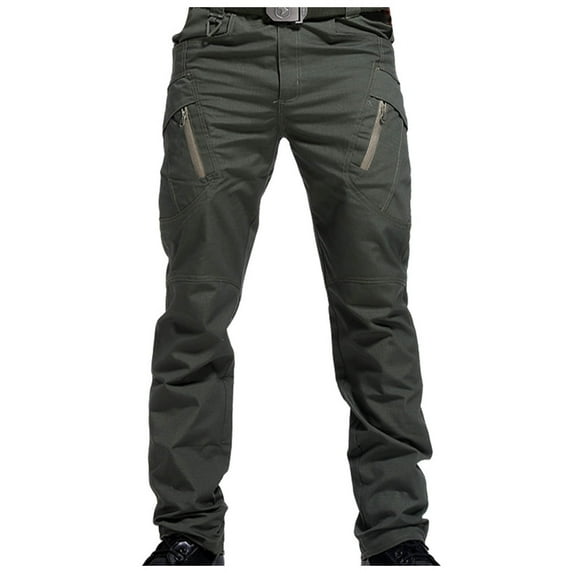HomeGardon Pants for Men Clearance! Men's Hiking Tactical Pants Lightweight Cotton Outdoor Military Combat Cargo Trousers, Work Ripstop Assault Trousers Straight Leg Pants Men with Multi Pockets