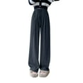thumbnail image 1 of HomeGardon Pants for Women Womens Solid Color Soft and Loose Knit Sports Loose Wide Leg Pants,S-XXL, 1 of 7