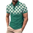 thumbnail image 1 of HomeGardon Shirts for Men Mens Shirts Turn Down Collar,Casual Plaid Button Short Sleeve Turndown Collar Shirt,S-XXXL, 1 of 6