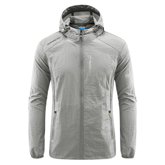 HomeGardon Shirts for Men Summer Clearance! Men's Casual Winter Ski Jacket Warm Fleece Lightweight Waterproof Outdoor Mountain Hiking Windbreaker Hooded Snow Rain Coat Windbreaker Hooded Jacket