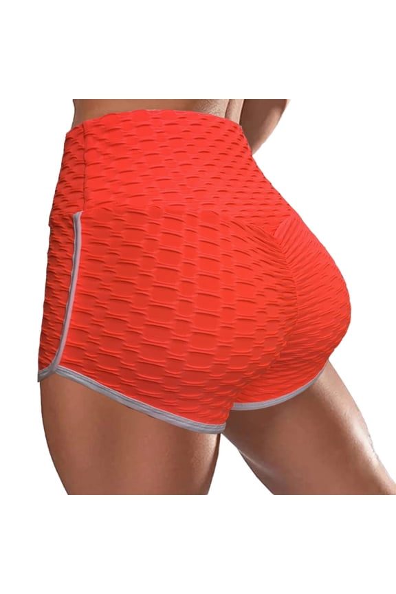 Shorts for Women Booty Shorts Butt Lifting Leggings Workout High Waisted Textured Bottom, Women Scrunch Yoga Shorts Sports Textured Leggings Anti Cellulite S-XXL