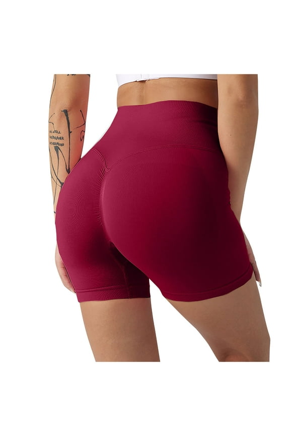 Shorts for Women 2024 Gym Shorts Women, Seamless Yoga Workout Shorts, High-Waisted Scrunch Butt Booty Lifting Athletic Running Active Shorts Biker Shorts,S-L
