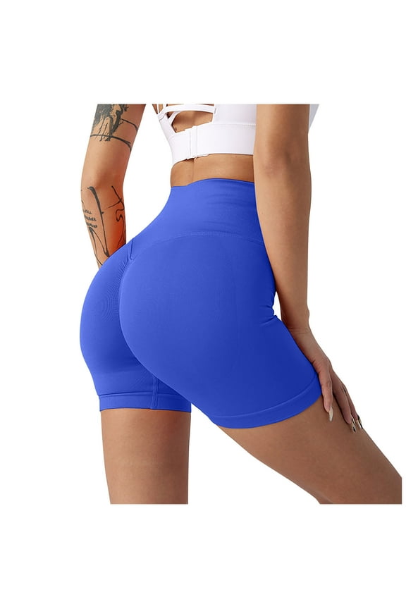 Shorts for Women Gym Shorts Women, Seamless Yoga Workout Shorts, High-Waisted Scrunch Butt Booty Lifting Athletic Running Active Shorts Biker Shorts,S-L