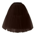 thumbnail image 1 of HomeGardon Skirts for Women 2025,Midi Skirts Womens Pleated Gauze Knee Length Skirt Adult Dancing Skirt, 1 of 3