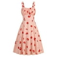 thumbnail image 1 of HomeGardon Sleeveless Dress for Women Summer Dresses for Women Spaghetti Strap Midi Sun Dress Cute Casual Pink Dress with Pockets, 1 of 6