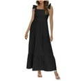 thumbnail image 1 of HomeGardon Sleeveless Dress for Women Women's Fashion Casual Sleeveless Solid Dress, 1 of 3