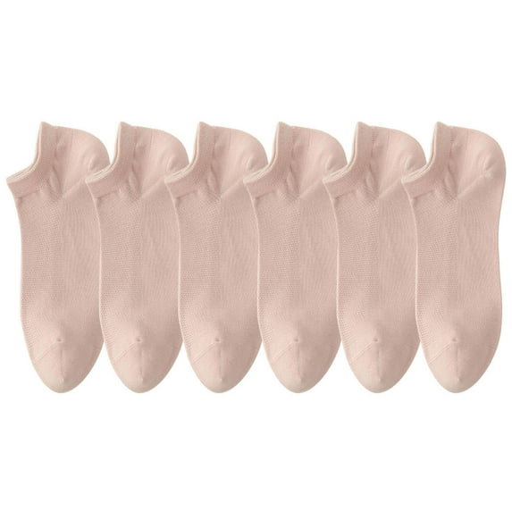 HomeGardon Socks for Women 6 Pairs Womens Socks Mesh Ventilation Non Slip Liner Footies Thin Socks Lightweight Socks