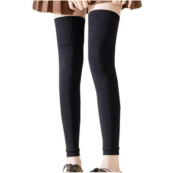 HomeGardon Socks for Women Fashion Women Fall and Winter Solid Color Keep Warm Elastic Knee Length Leg Warmers