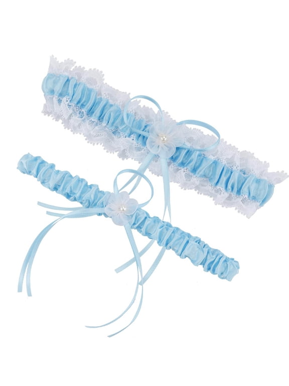 Socks for Women White Garters for Bride 2 Pieces, Wedding Garter for Bride Elasticity Lace Garter, Wedding Garter Set for Bride