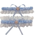 thumbnail image 1 of HomeGardon Socks for Women White Garters for Bride 2 Pieces, Wedding Garter for Bride Elasticity Lace Garter, Wedding Garter Set for Bride, 1 of 2