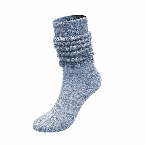 HomeGardon Socks for Women and Men Stockings Winter Solid Color Warm Socks Extra Long Tight Knitted Pile Socks