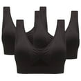 thumbnail image 1 of HomeGardon Sports Bras Wireless Bras for Women,Sports Bras for Women Large Bust,Women Sports Bra without Support Yoga Running Underwears 3Pack,S-XXXXL, 1 of 1