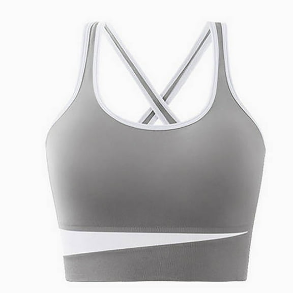 HomeGardon Minimizer Bras for Women,Wireless Bras for Women,Women's Yoga Clothes Drying Sports Bra No Steel Ring Beauty Running Fitness Shock-absorbing Sports Bra,S-L