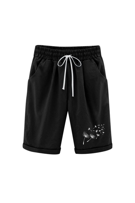 Shorts for Women Fashion Women Short Printed Tight High Waist Pocket Elasticity Sports Half Shorts Pants Features,S-XXL