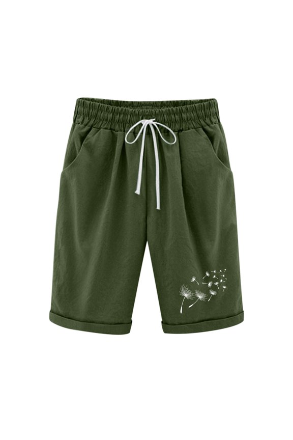 Shorts for Women Fashion Women Short Printed Tight High Waist Pocket Elasticity Sports Half Shorts Pants Features,S-XXL