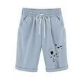 thumbnail image 1 of HomeGardon Shorts for Women Printed Elastic Waist for Casual with Casual Pockets Half Shorts Pants,S-XXL, 1 of 3