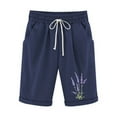 thumbnail image 1 of HomeGardon Shorts for Women Printed Elastic Waist for Casual with Casual Pockets Half Shorts Pants,S-XXL, 1 of 3