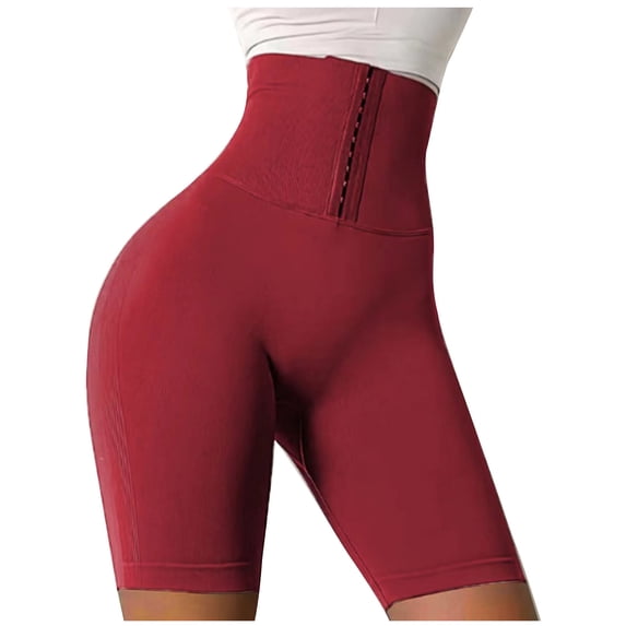 HomeGardon Summer Shorts Clearance!Yoga Pants for Women,Women's High Waist Trainer For Women Corset Cincher Body Shaper Yoga Short Pants,S-XL