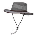 thumbnail image 1 of HomeGardon Sun Hats for Men Bucket hats Unisex Solid-Color Vintage Western-Style Sun Hat Sunscreen British Breathable Adjustable Rope Hat, 1 of 3