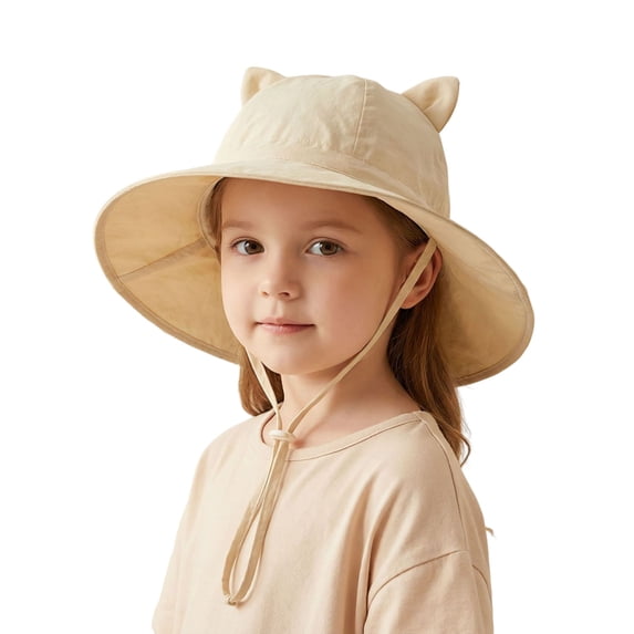 HomeGardon Sun Hats for Women Children's Sun Hat Summer Outdoor Protection Baby Sun Hat Large for Kids