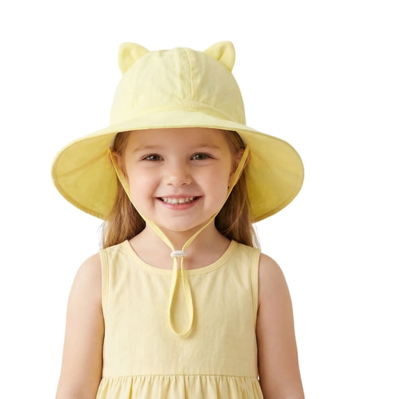 HomeGardon Sun Hats for Women Children's Sun Hat Summer Outdoor Protection Baby Sun Hat Large for Kids