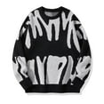 thumbnail image 1 of HomeGardon Sweaters for Men Graphic Sweaters Round Neck Solid Color Return To The Ancients Lazy Loose Fashion Sweater Jacket,M-XXL, 1 of 2