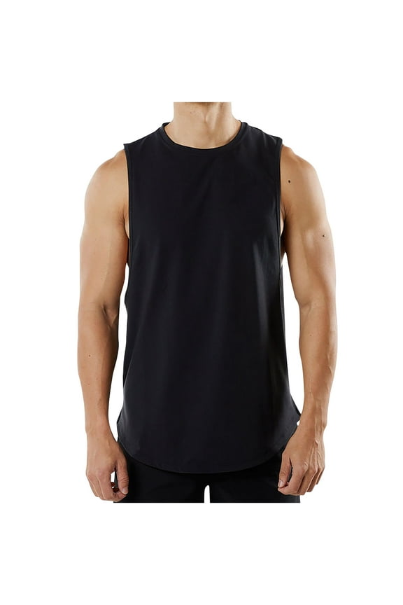 Tank Tops Men Mens Tank Top,Fashion Summer Solid Color Casual Fitness Sport Permeability Tank Top,S-XXXL