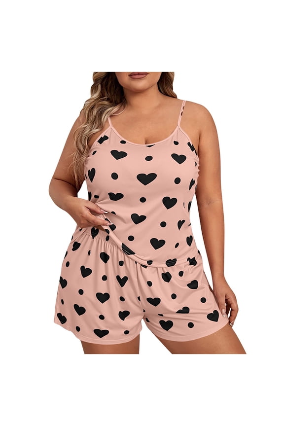 Two Piece Sets for Women Summer Loose Casual Two Piece Suit with Pocket Print Sleeveless Tank Set