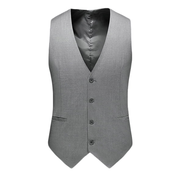 HomeGardon Waistcoat for Men Suit Vest Men's Blazer-neck Printing Breasted Slim Waistcoat-Neck Tank Top,XXXL-XXXXXXL