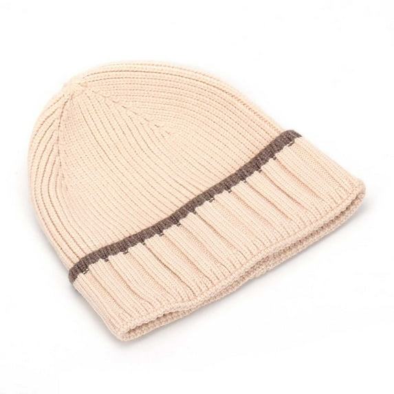 HomeGardon Winter Beanie Hat Winter Solid Color Cudged Warm Knitted Hat for Men and Women Adult Versatile No Brimmed Hat