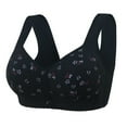 thumbnail image 1 of HomeGardon Wirefree Bras With Support And Lift,Woman's Embroidered Glossy Comfortable Breathable Bra Underwear No Rims, 1 of 6