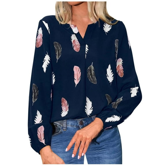 HomeGardon Women Blouses Womens Long Sleeve Tops Fashion Summer Women's Solid Color V-Neck Short Sleeve Shirts Blouse,S-XXL