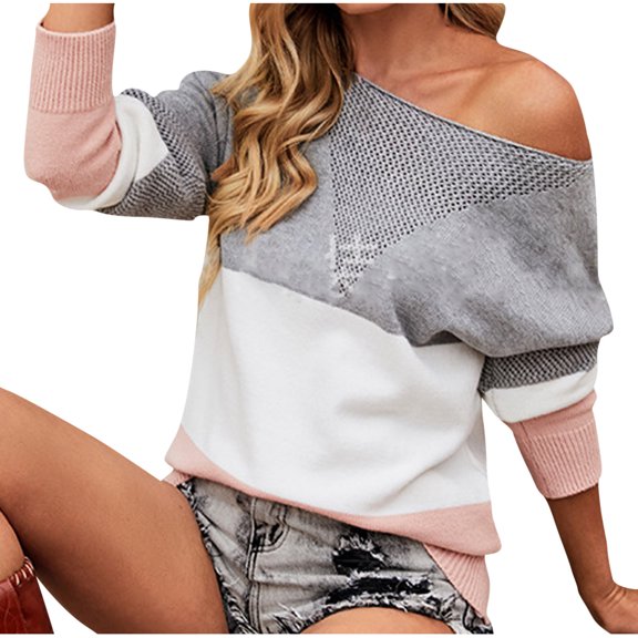 HomeGardon Women's Sweaters Sweaters for Women Long-Sleeved Loose Of Hollow Sweater