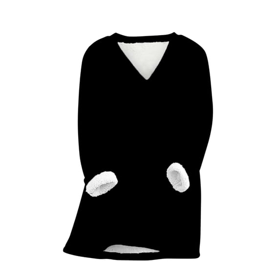HomeGardon Womens Blouses Shirts Summer Clearance! Women's Winter Warm Sherpa Lined Fleece Casual Crewneck Sweatshirt Pullover Loungewear Tunic Tops,Womens Cute Long Sleeve Thermal Shirts S-5XL