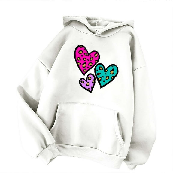 HomeGardon Womens Hoodie Graphic Hoodies for Women Women's Print Winter Hoodie Pullover Tops Long Sleeved Comfortable Sweatshirt,S-XXXL