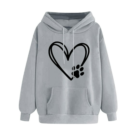 HomeGardon Womens Hoodie Graphic Hoodies for Women Women's Printed Off Shoulder Sleeves Long Sleeved Top Hooded Sweatshirt,S-XXL