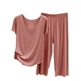 thumbnail image 1 of HomeGardon Womens Pajamas Sets Pajamas for Women,Women's Casual Loose Short-Sleeved Pant Home Suit Pajama Sets,M-XXL, 1 of 5