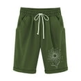 thumbnail image 1 of HomeGardon Womens Shorts Shorts for Women Printed Elastic Waist Drawstring with Casual Pockets Shorts,S-XXL, 1 of 3