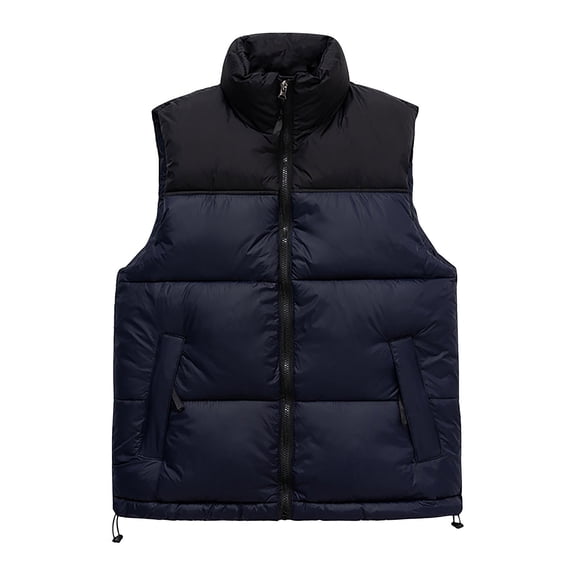 HomeGardon Womens Vest Sleeveless Jackets for Women Witer Women's Winter Thickened Hoodless Plus Fleece Down Jacket for Cold Protection and Warmth Padded Gilet,L-XXXXXXL