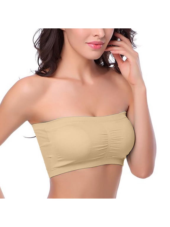 strapless bra no underwire,Convertible Strapless Bras for Women, Strapless Top, Bandeau Top,Womens Compression Gentle Ultimate Lift Bandeau Bras Strapless Bras for Women