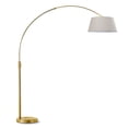 thumbnail image 1 of HomeGlam Orbita  81"H LED Dimmable Retractable Arch Floor Lamp, Bulb included, Antique Brass Finish Empire_TanShade, 1 of 5